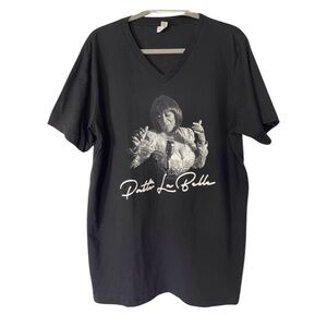 Miss Patti La Belle Black Concert V-Neck Tee-Shirt Size Large